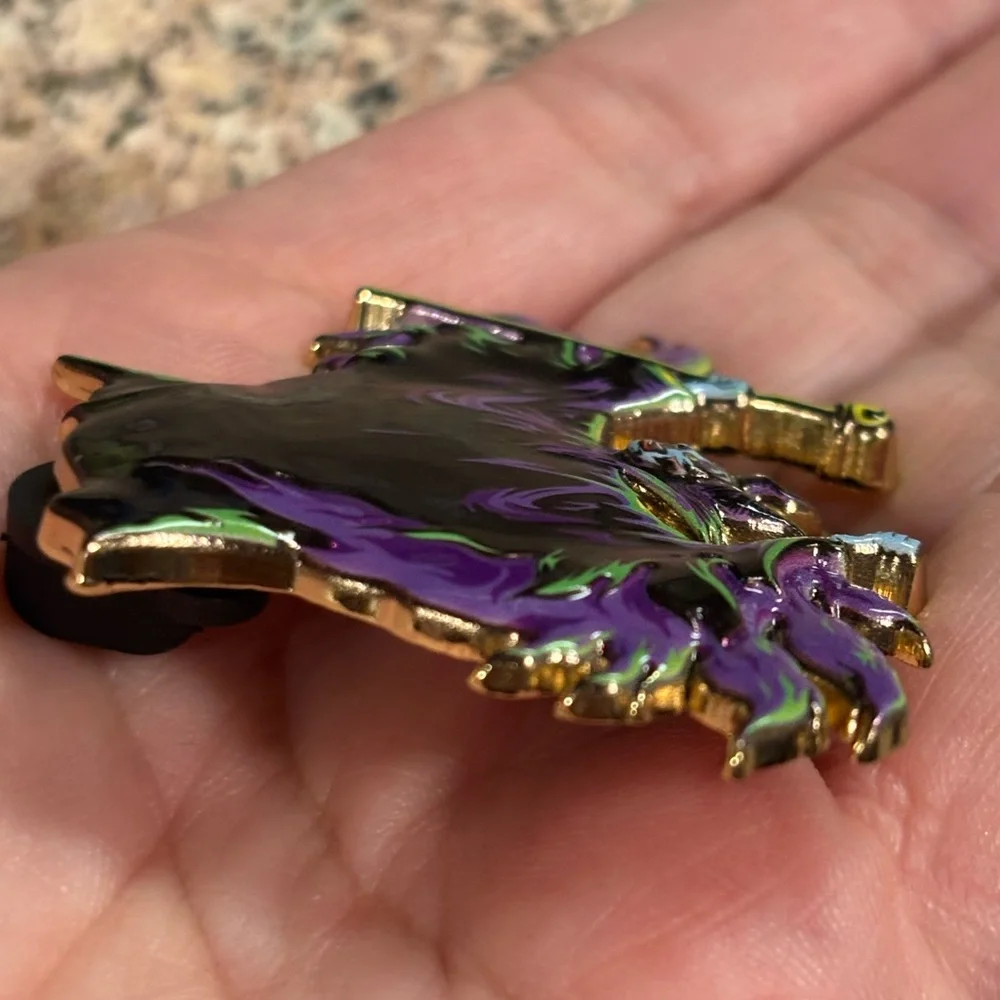 LE Maleficent Neon Blacklight Villains DEC Mystery D23 Expo Disney Pin 2024 TWDC - Picture 4 of 4